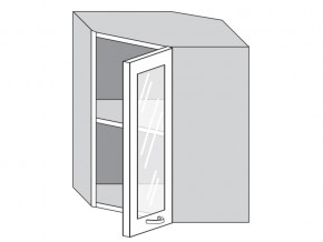 1.60.3у Шкаф настенный (h=720) угловой на 600мм со стекл. дверцей в Талице - talica.magazin-mebel74.ru | фото