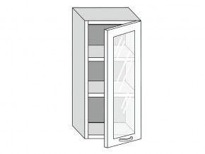 19.40.3 Шкаф настенный (h=913) на 400мм с 1-ой стекл. дверцей в Талице - talica.magazin-mebel74.ru | фото