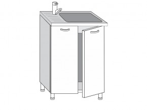 2.60.2м Шкаф-стол на 600мм под врезную мойку с 2-мя дверцами в Талице - talica.magazin-mebel74.ru | фото