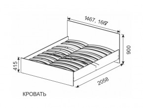 Кровать 1600х2000 ортопедическое основание в Талице - talica.magazin-mebel74.ru | фото