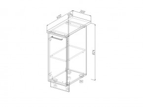 Н 30 Модуль нижний Без Столешницы МН 30 в Талице - talica.magazin-mebel74.ru | фото