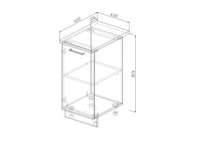 Н 40 Модуль нижний Без Столешницы МН 40 в Талице - talica.magazin-mebel74.ru | фото