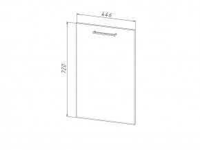 П 45 Комплект для посудомоечной машины 450 мм (цоколь + фасад) ЛДСП в Талице - talica.magazin-mebel74.ru | фото