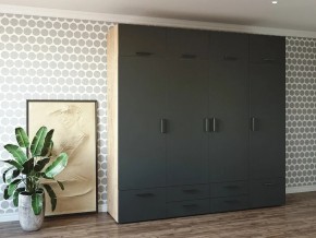 Шкаф распашной 2400К Антрацит в Талице - talica.magazin-mebel74.ru | фото