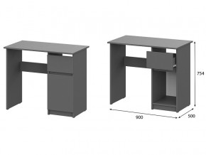 Стол письменный 900 Денвер Графит серый в Талице - talica.magazin-mebel74.ru | фото